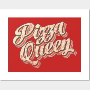 Claim Your Slice: Pizza Queen on the Throne! Posters and Art